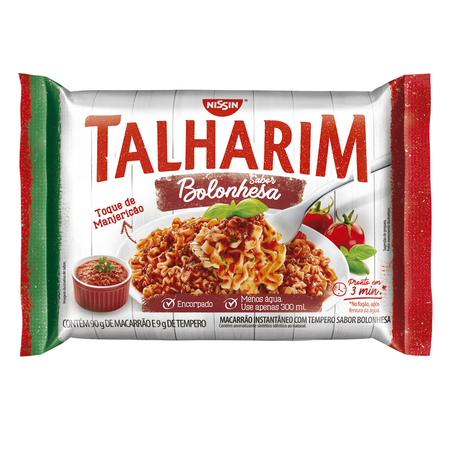 Macarrão Instantâneo Talharim Bolonhesa 99g
