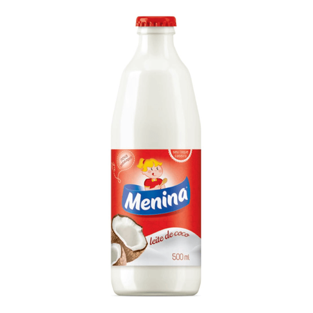Leite de coco menina vidro 500ml