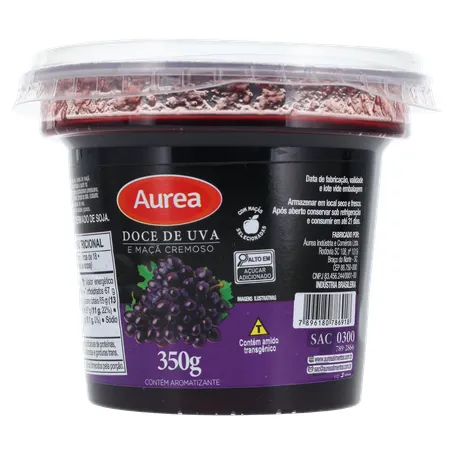 DOCE DE FRUTAS AUREA UVA E MAÇA 350G 360-2