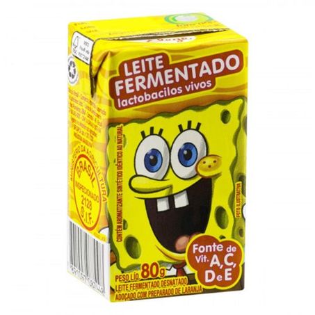 LEITE FERM VIT BOB ESPONJA ELEGE 80G