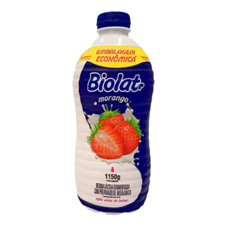 BEBIDA LACTEA BIOLAT MORANGO EMBALAGEM ECONÔMICA 1150ML