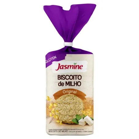 BISCOITO DE MILHO SEM GLÚTEN 130G - JASMINE
