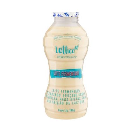 LEITE FERMENTADO ZERO LACTOSE LETTI 180ML 