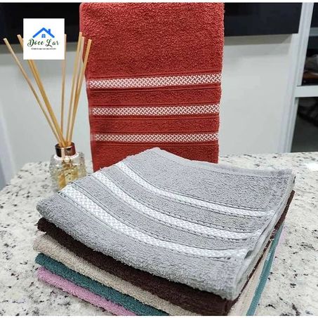 Toalha rosto rubi 45cm x 65cm off white