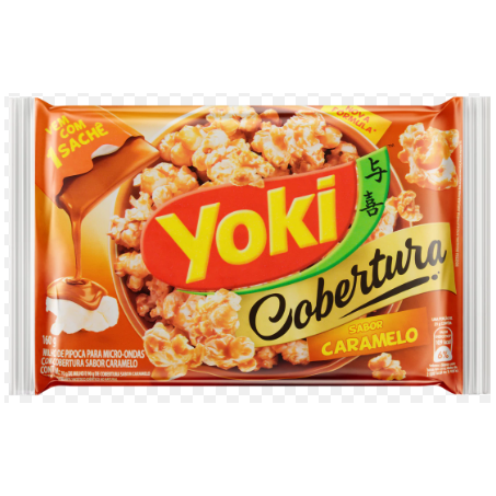 PIPOCA YOKI P/MICRO COBERTURA CARAMELO 160G (043288)