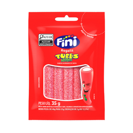 GOMA FINI 35G TUBES MORANGO ACIDO