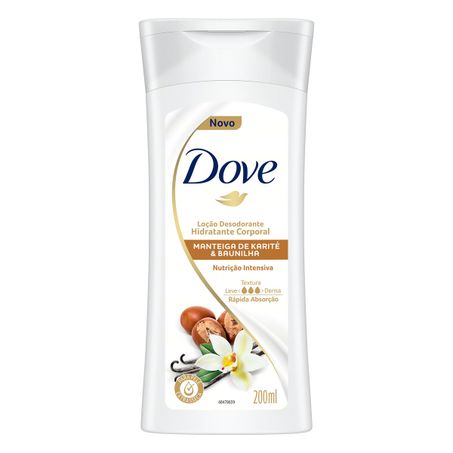 HIDRATANTE CORPORAL NUTRIÇÃO INTENSIVA MANTEIGA DE KARITÉ & BAUNILHA DOVE