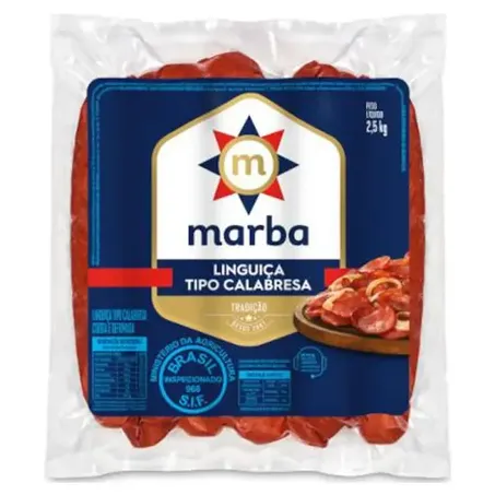 Linguica Tipo Calabresa Marba Kg Defumada