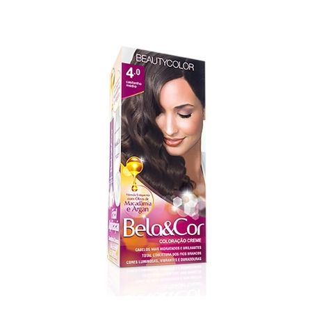 Tintura bela&cor beauty 4.0 castanho med