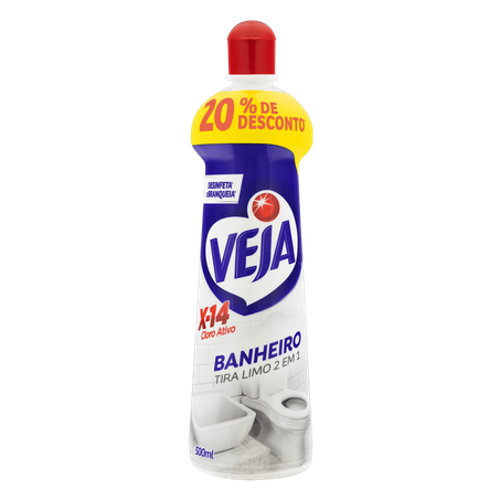 Tira-limo veja x-14 squeeze 500ml grátis 20% de desconto