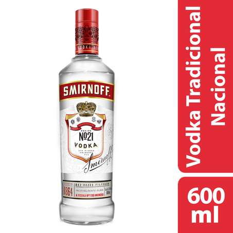 Vodka smirnoff red 600ml