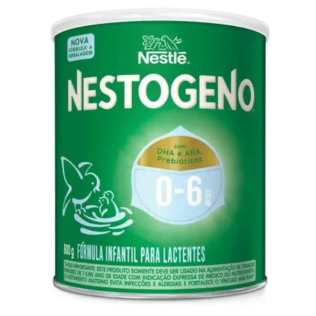 Fórmula Infantil para Lactantes Nestlé Nestogeno 0 a 6 Meses Lata 800gr