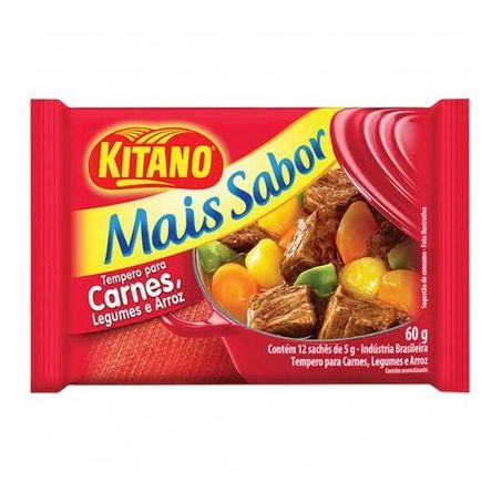 Tempero kitano mais sabor carne 60g