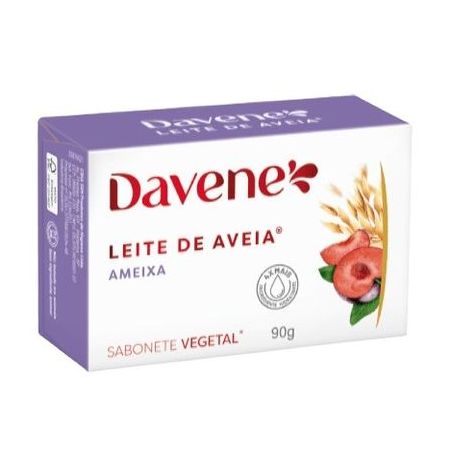 Sabonete em barra davene leite de aveia e ameixa 90g