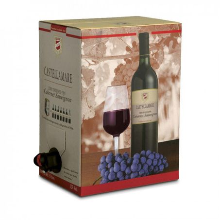 Vinho cabernet sauvignon castellamare bag 3lt