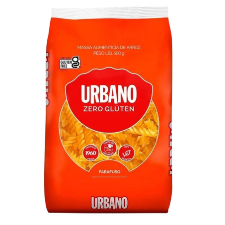 Massa de Arroz Urbano 500g - Sem Glúten - Parafuso