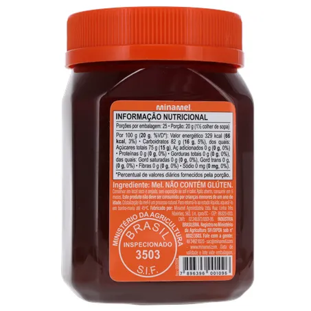 Mel Minamel Multifloral Pote 500gr 360-17