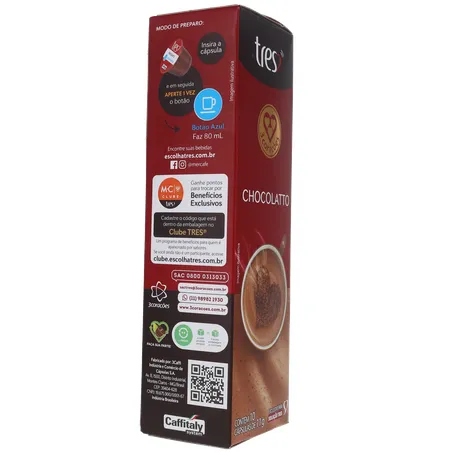 Cápsula 3 Corações Chocolate C/10 110g 360-30