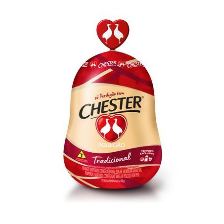 FRANGO CHESTER TEMPERADO PERDIGAO APROX.  3,2KG