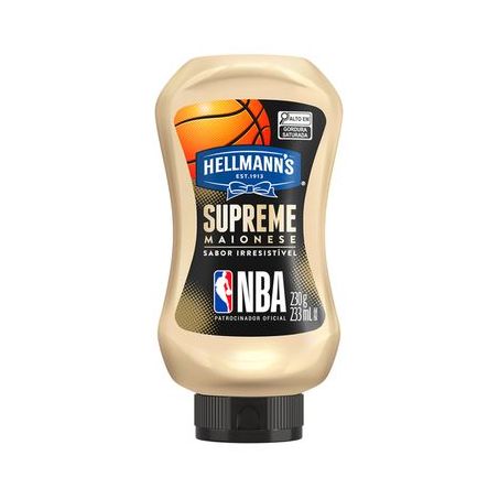 Maionese Hellmanns Supreme Nba Squeeze 230 G 44333