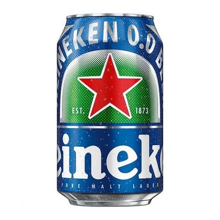 Cerveja Heineken 0,0% Álcool Puro Malte Lata 12 Unidades 350ml