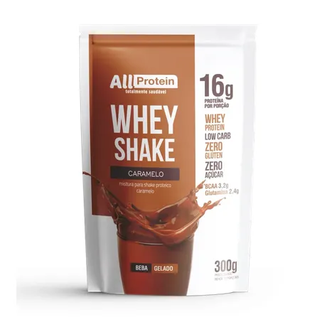 SHAKE PROTEICO CARAMELO 300G - ALL PROTEIN