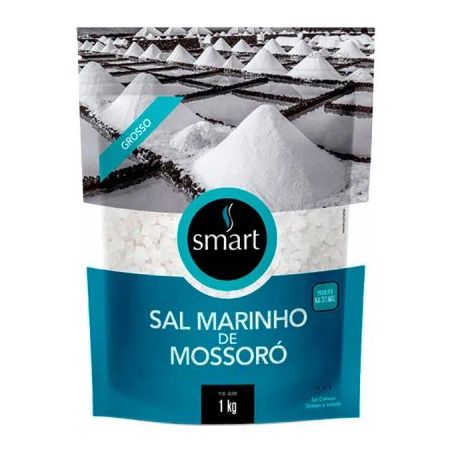 Sal Marinho de Mossoro Smart Grosso Embalagem 1KG