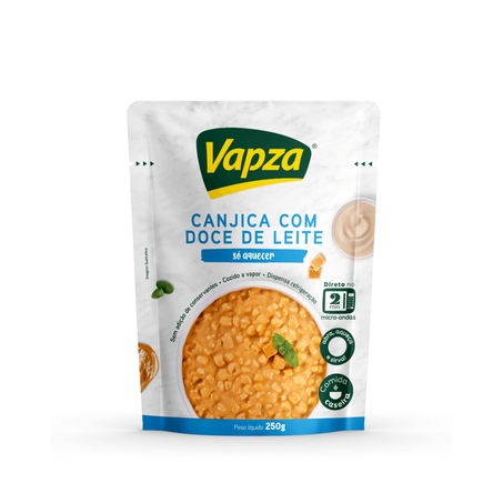 Canjica doce leite no vapor vapza 250gr