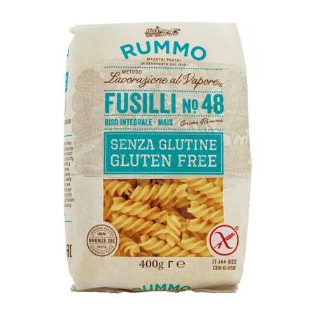 Massa sem glúten fusilli rummo 400g