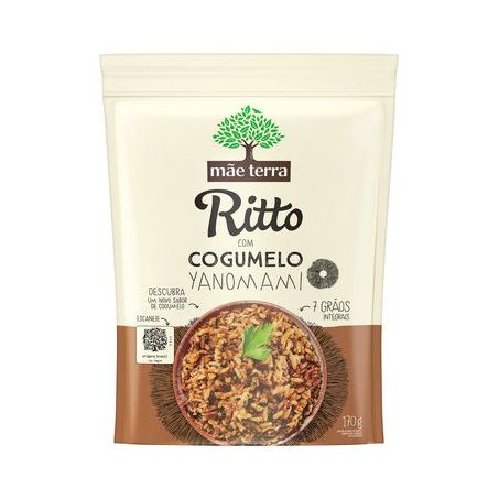 Arroz com Cogumelo Yanomami Mãe Terra Ritto Sachê 170G