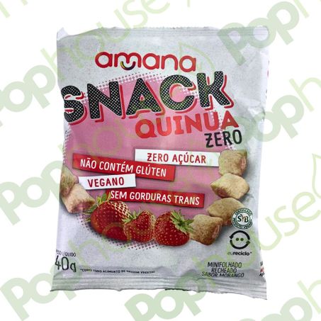 SNACK ZERO ACUCAR MORANGO - AMANA
