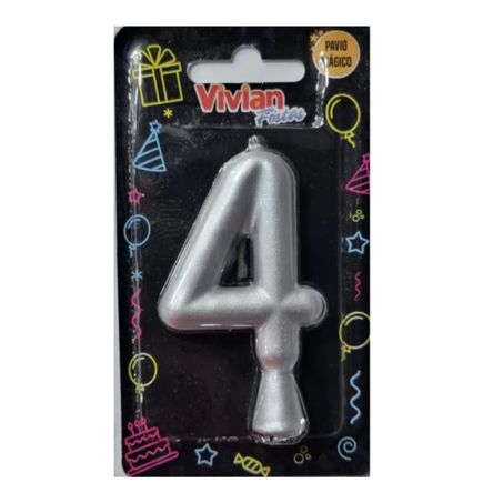 VELAS PRATA N.4