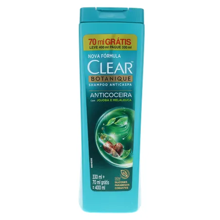 SHAMPOO ANTICASPA CLEAR ANTICOCEIRA L400ML P330ML 360-0