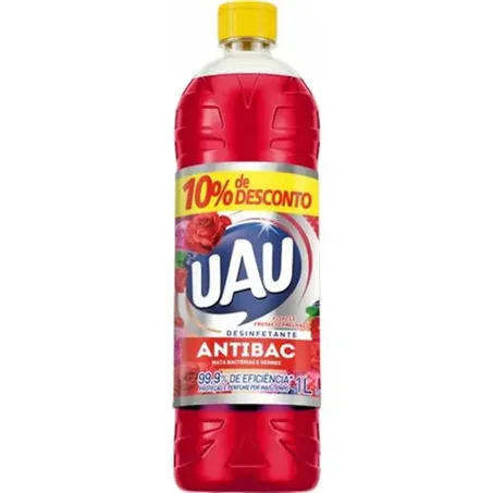 Desinfetante Uau Antibac Flores Frutas Vermelhas 1L