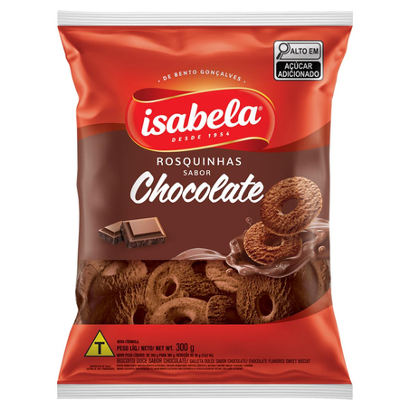 Biscoito Rosquinha Isabela 300g - Chocolate