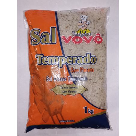 Sal temperado vovo s/pimenta 1kg