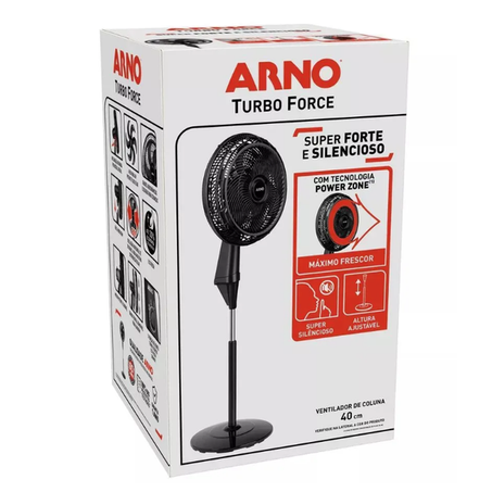 VENTILADOR ARNO TURBO FORCE 6P 40CM 220V REF. VFC4