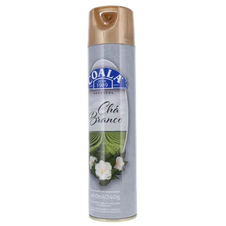 Odorizador Aerossol Coala Cha Branco 400ml 360-2