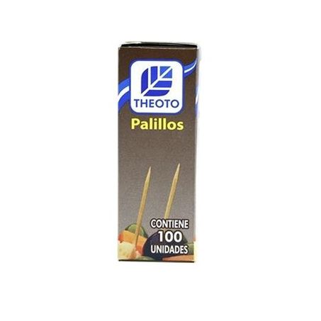 Palito de Dente Theoto Madeira Caixa 100UN