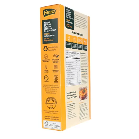 Carne Seca Vapza Desfiada E Cozida 400G 360-12