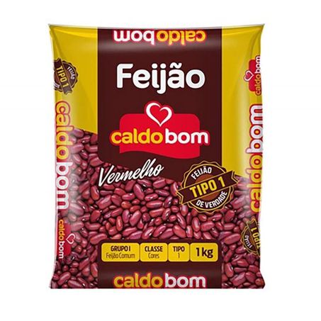 FEIJÃO CALDO BOM VERMELHO 1KG