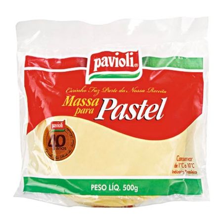 Massa pastel pavioli 500gr dg