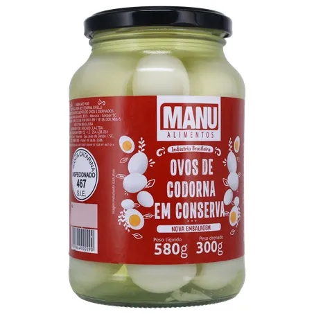 Ovos de codorna manu 300g 360-33
