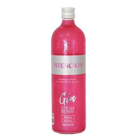 Gin doce strawberry intencion garrafa 900ml