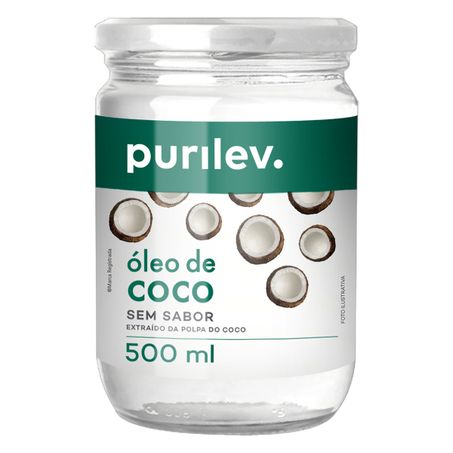 ÓLEO DE COCO PURILEV S/SABOR 500ML