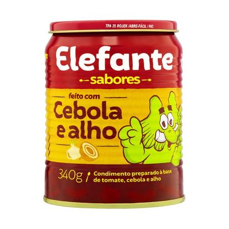 EXTRATO TOMATE ELEFANTE SB CEBOLA E ALHO 340G