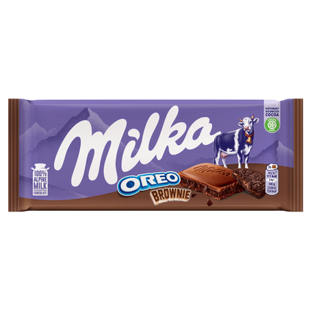 CHOCOLATE MILKA OREO BROWNIE 100G