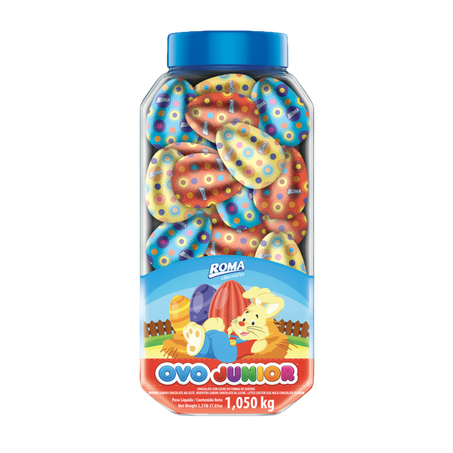 OVO ROMA JUNIOR AO LEITE POTE 1.050KG