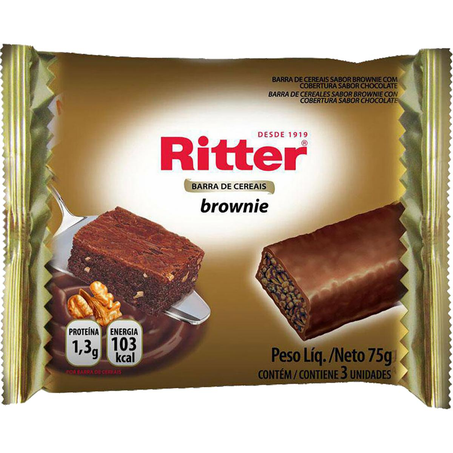 Barra de Cereais Ritter 75g - Brownie