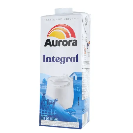 Leite UHT Integral Aurora Caixa com Tampa 1lt 360-2